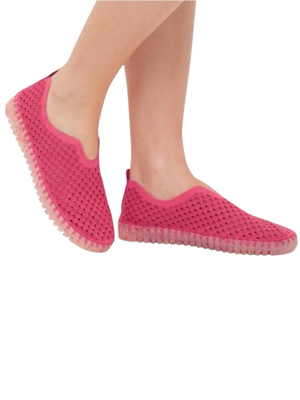 ILSE JACOBSEN Tulip Slip-On Loafers in Salmon Size 41 (10.5) — WORN 1X — Comfy!